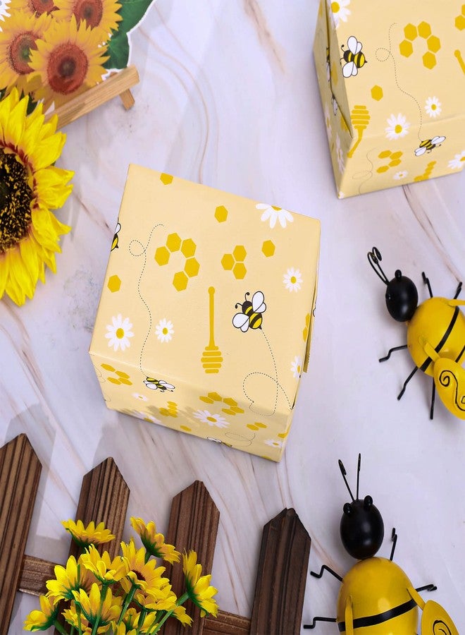 Whaline 100 Sheet Honey Bee Tissue Paper Spring Summer Gift Wrapping Tissue Paper Honey Stick Floral Decorative Art Paper for Baby Shower Birthday Party Favor Decor Craft Gift Packing, 13.8 x 19.7" - Image 5